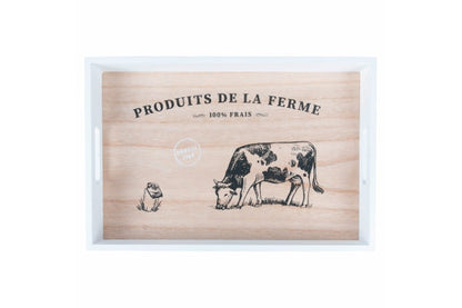 RECTANGULAR TRAY 45X30CM WOOD 3 ASST. - 5918711