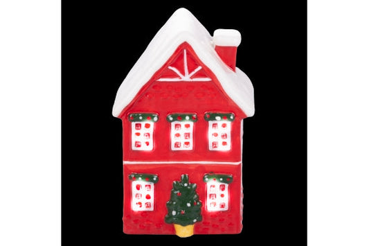XMAS CERAMIC HOUSE LED 9*7*16 CM - 5919100