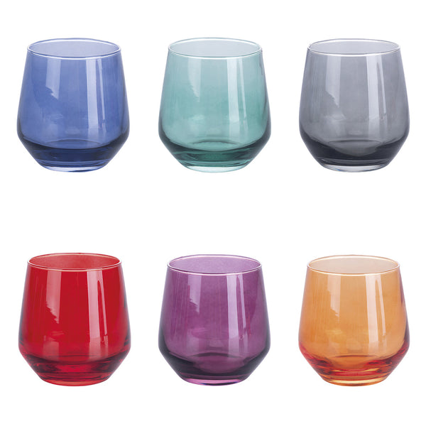 ELEGANCE COLOR SET OF 6 GLASSES 365 ML - 5919643