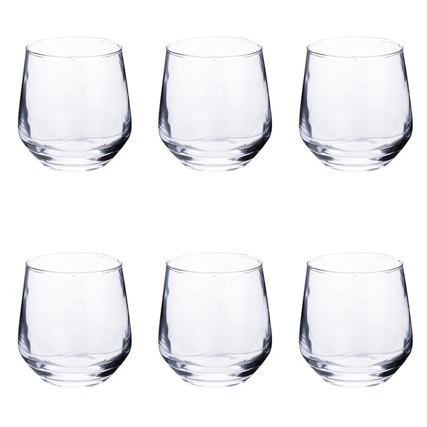 ELEGANCE SET OF 6 GLASSES TRANSP 365 ML - 5919644