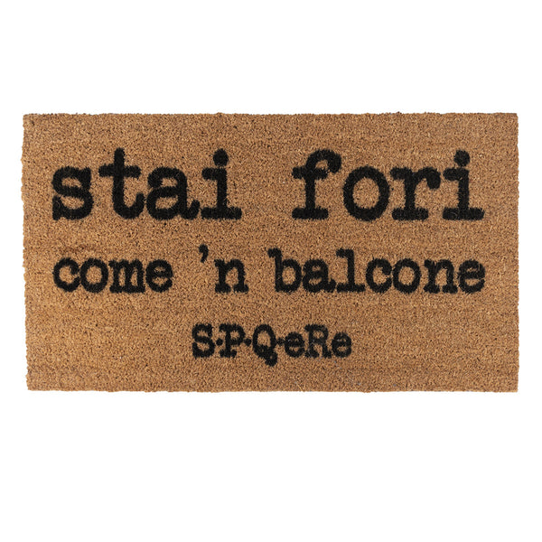 SPHERE DOORMAT "COME N BALCONE" COCONUT PVC 70X40CM - 5919850