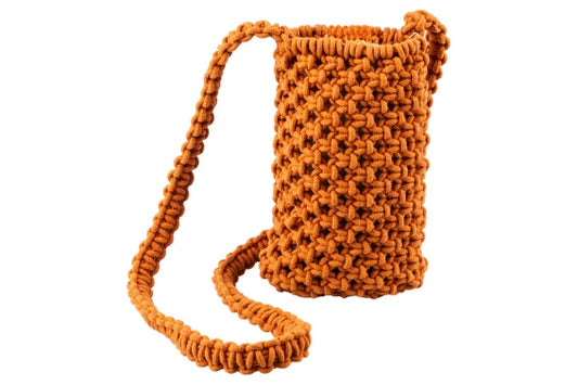 RUST MACRAME MINI BAG/SHOULDER - 5919879