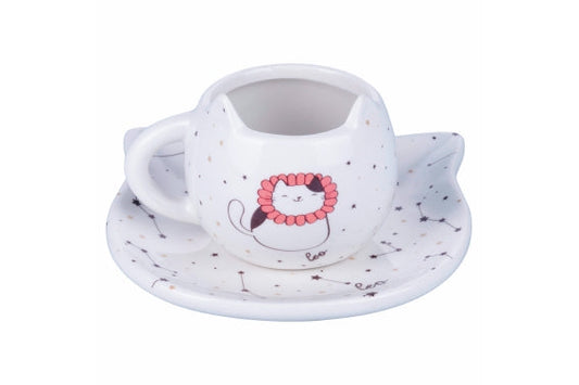 OROSCOCATS CUP AND SAUCER SET LEO - 5920347