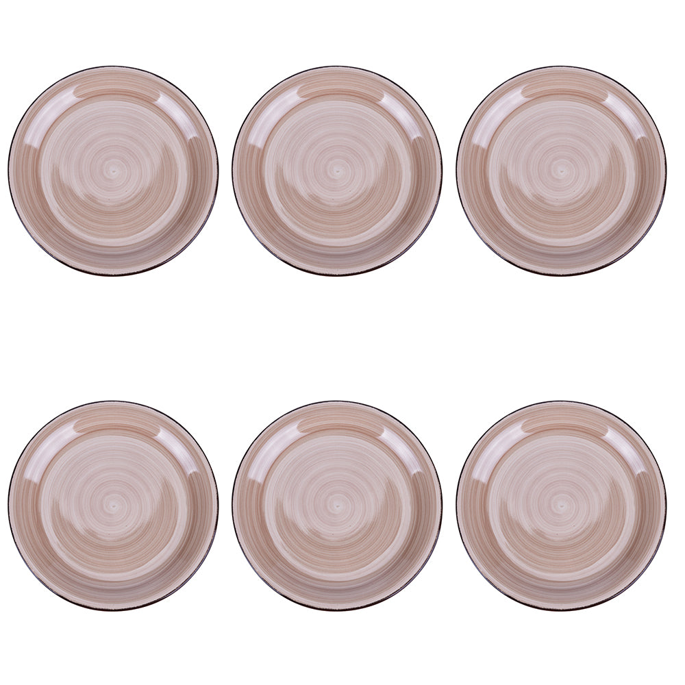 4 TONES SET 6PC FRUIT PLATE TERRACOTTA - 5920542
