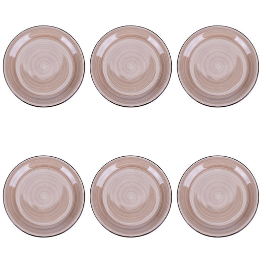 4 TONES SET 6PC FRUIT PLATE TERRACOTTA - 5920542