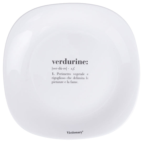 VICTIONARY SQUARED OPAL.DINNER PLATE D28 VEGETABL. - 5920674