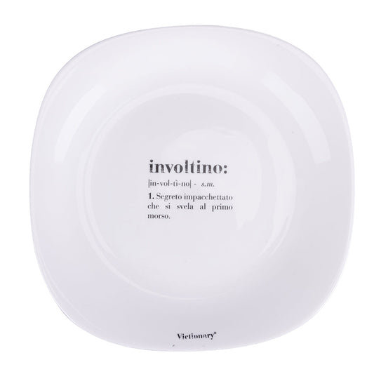 VICTIONARY SQUARED DINNER PLATE OPAL. D28 INVOLTIN - 5920677