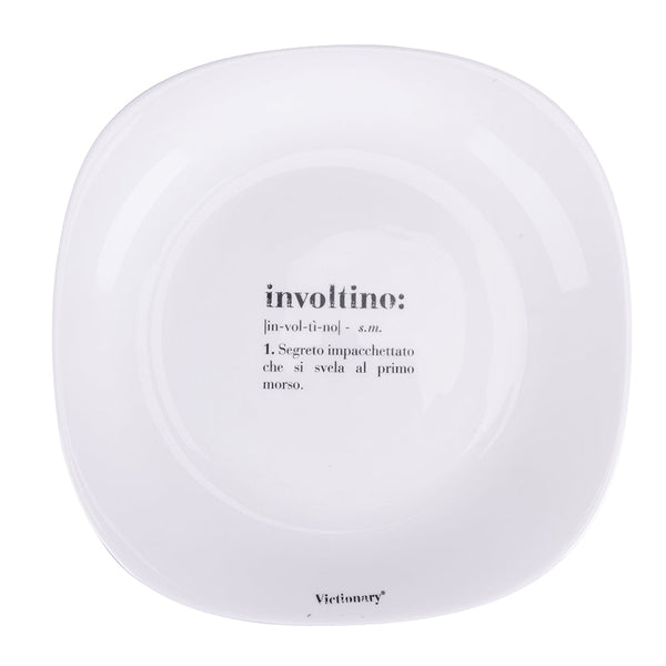 VICTIONARY SQUARED DINNER PLATE OPAL. D28 INVOLTIN - 5920677