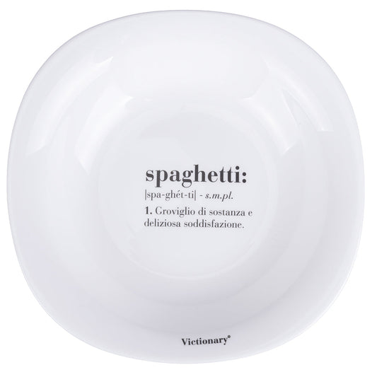 VICTIONARY SQUARE SOUP PLATE D23CM SPAGHETTI - 5920681