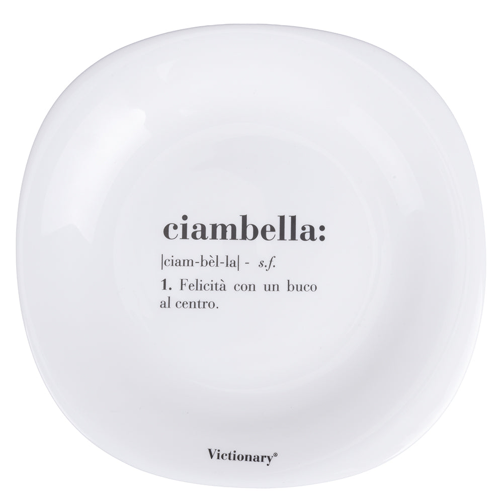 VICTIONARY SQUARED FRUIT PLATE D22CM DONUT - 5920685