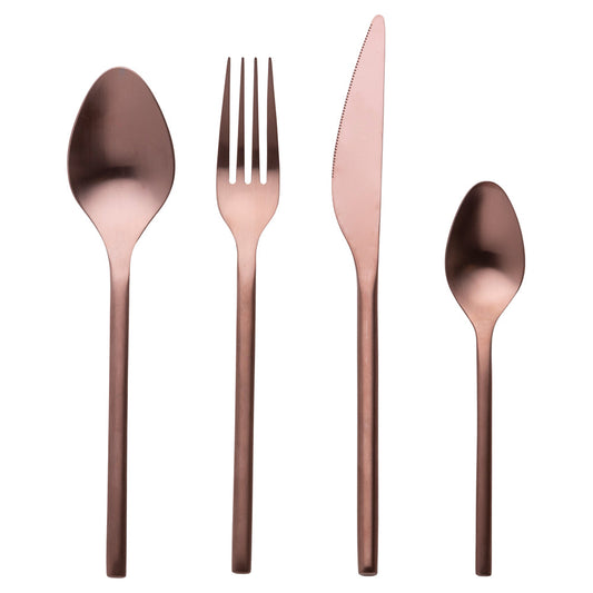 GALLERY 24 PC CUTLERY SET MATTE COPPER CUTLERY - 5921070