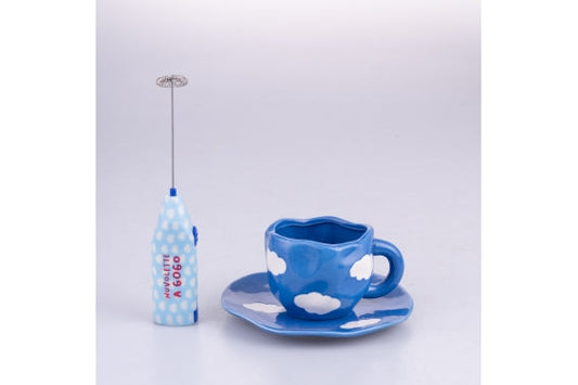 MORE AMOR CUP+ SAUCER+COFFEE CREAMER CLOUDS - 5921131