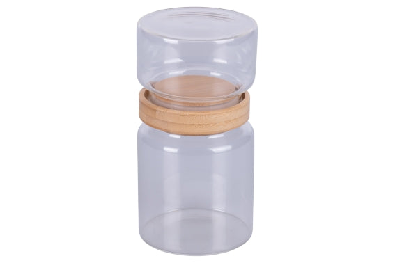HIGH BOROSILICATE GLASS JARS / BAMBOO LID - 5921300