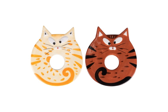 MIAO EGG HOLDER CAT SAUCER 2 ASST - 5921469