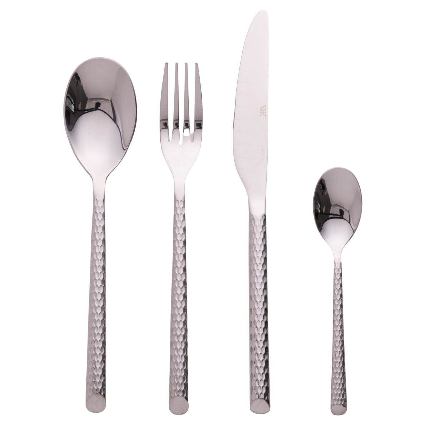 MALINDI 24PC SHINY SILVER CUTLERY SET - 5921478
