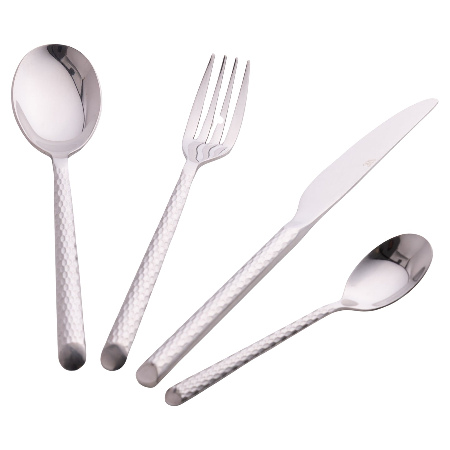 MALINDI 24PC SHINY SILVER CUTLERY SET - 5921478