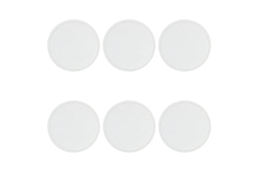 SET OF 6 HORECA COASTERS / WHITE D10CM - 5921713