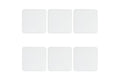 HORECA SET 6 COASTER WHITE 10X10CM - 5921714