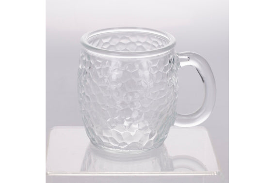 HAMMERED GLASS CUP 350 ML CLEAR - 5921734