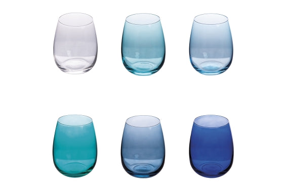 HAPPY HOUR SH OCEAN SOLID SET OF 6 GLASSES - 5921997