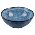 THE MARKET SOUP PLATE BLUE WITH BLACK BORDER - 5922135