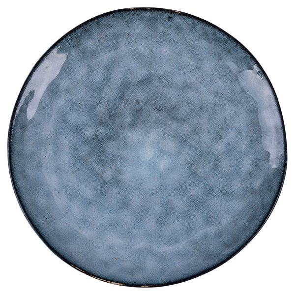 THE MARKET DINNER PLATE BLUE WITH BLACK BORDER - 5922137