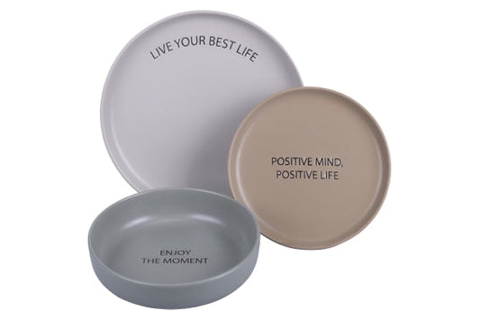 MOTIVATION SET 3-PIECE DINNER SET - 5922223