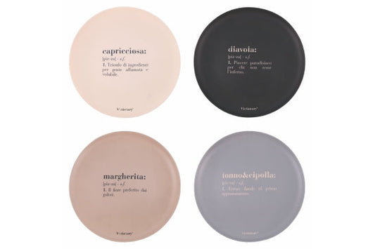 VICTIONARY PIZZA PLATE 33 CM 4 PC - 5922285