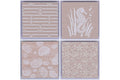SET 4 COASTERS 4 ASS / WOOD  - 5922316