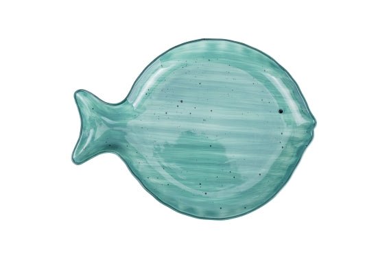 KOS FISH PLATE GREEN 35.2X26CM - 5922495