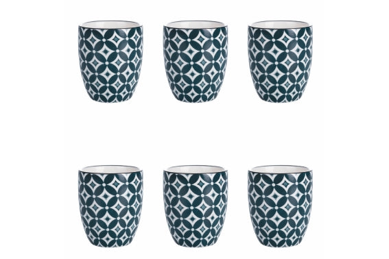 CONFUSION SET 6 COFFEE CUPS 90ML GREEN - 5922602