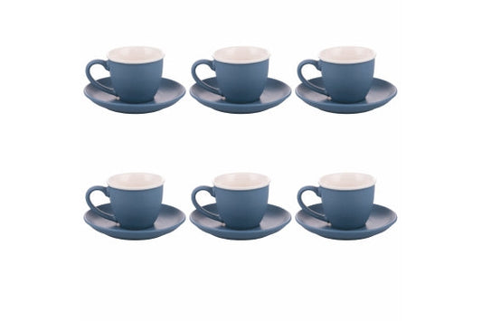 FORMA SET 6 COFFEE CUPS 100ML W/ SAUCER FLY DOWN - 5922652