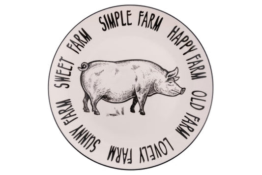 FARM DINNER PLATE PIG - 5923354