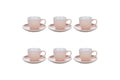 SHAPE SET 6 CUPS 100ML W/ SAUCER OH SANDY! - 5923485