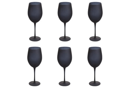 HAPPY HOUR SET 6 TUMBLERS 650ML FROSTED BLACK - 5923514