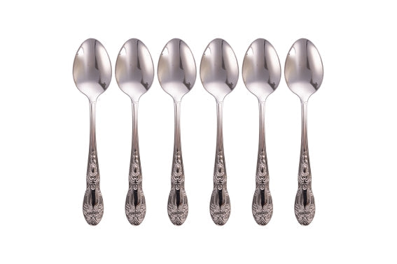 WONDERLAND SET 6 TEASPOONS 18/10 POLISHED SILVER - 5923702