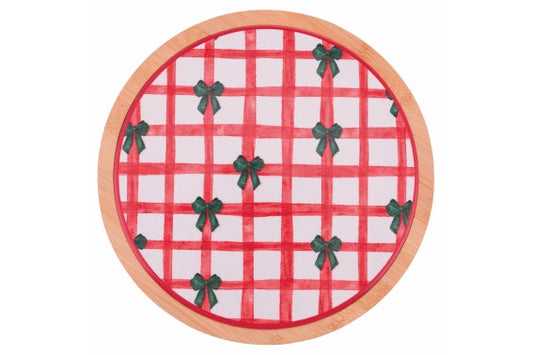 XMAS RIBBON DECORATIVE TILE.20CM - 5924194