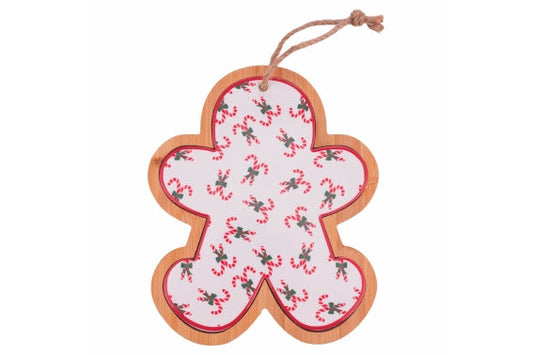 XMAS FIOCCHI CUTTING BOARD SNOWMAN18X22 BAMBOO/CERAMIC - 5924202