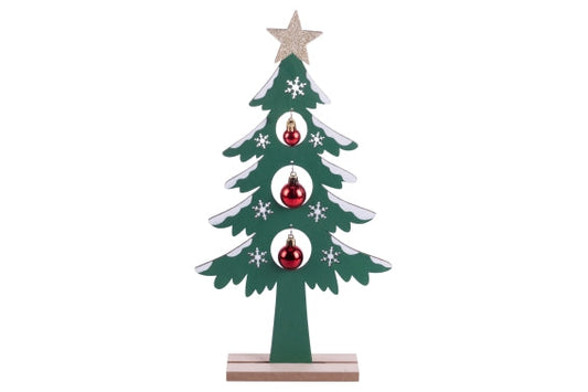 CHRISTMAS CHIC TREE WOOD H 41 CM - 5924576