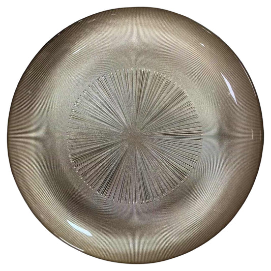 CHARGER PLATE GLASS 33CM GOLD - 5924963