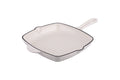 WHITE CAST IRON GRILL PAN 27CM - 5925013