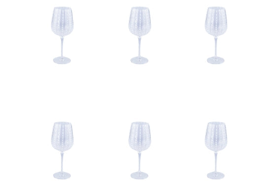 SHIRAZ SET OF 6 TRANSPARENT GOBLETS 500ML - 5925108