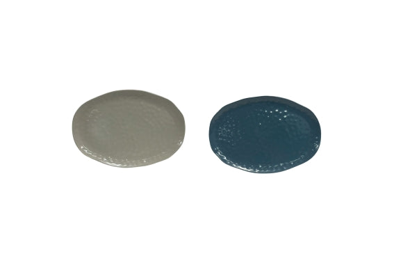 OVAL MELAMINE PLATE 40.5X28CM 2 ASS -  5926099