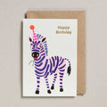 Carte d'Anniversaire - Zèbre