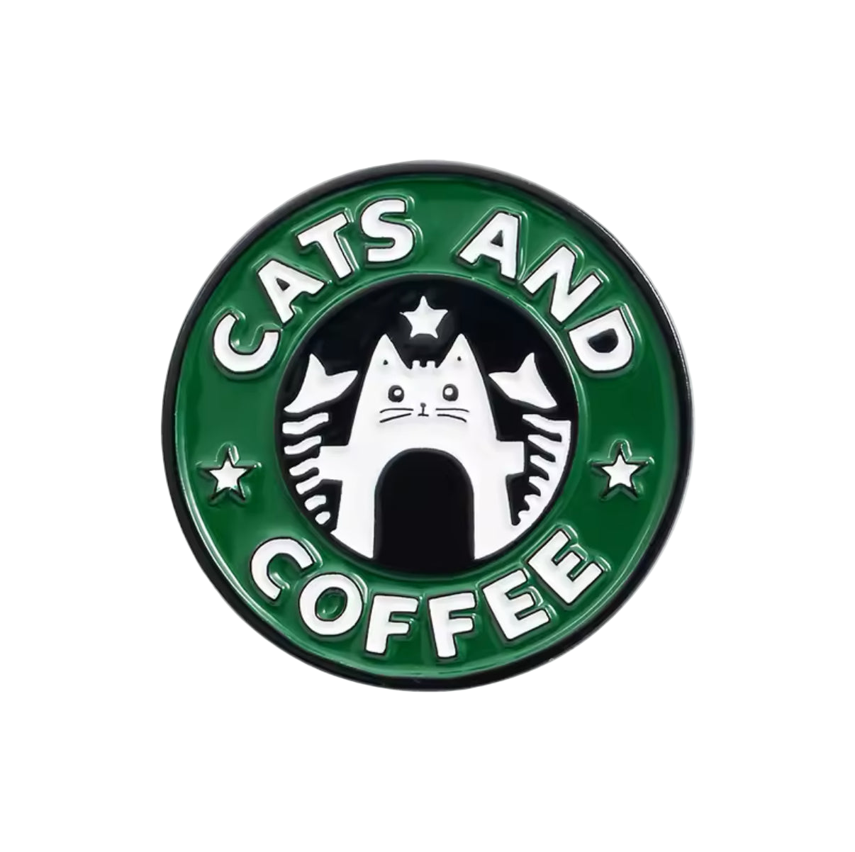 Cats and Coffee Pins