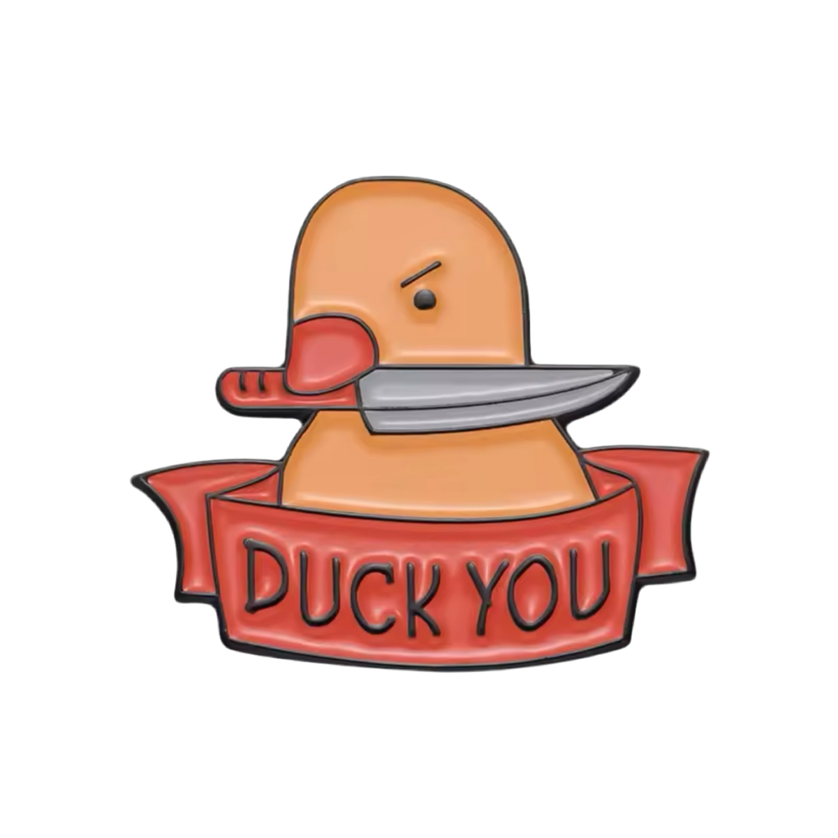 Yellow Duck Pin "Duck You"