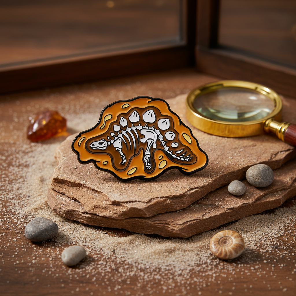 Stegosaur Fossil Pin