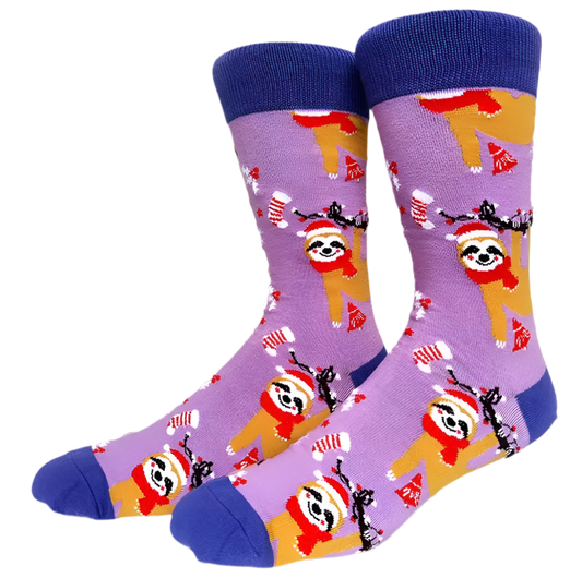chaussettes paresseux de noel mrcol