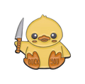 Yellow Duck Pin "Duck You"