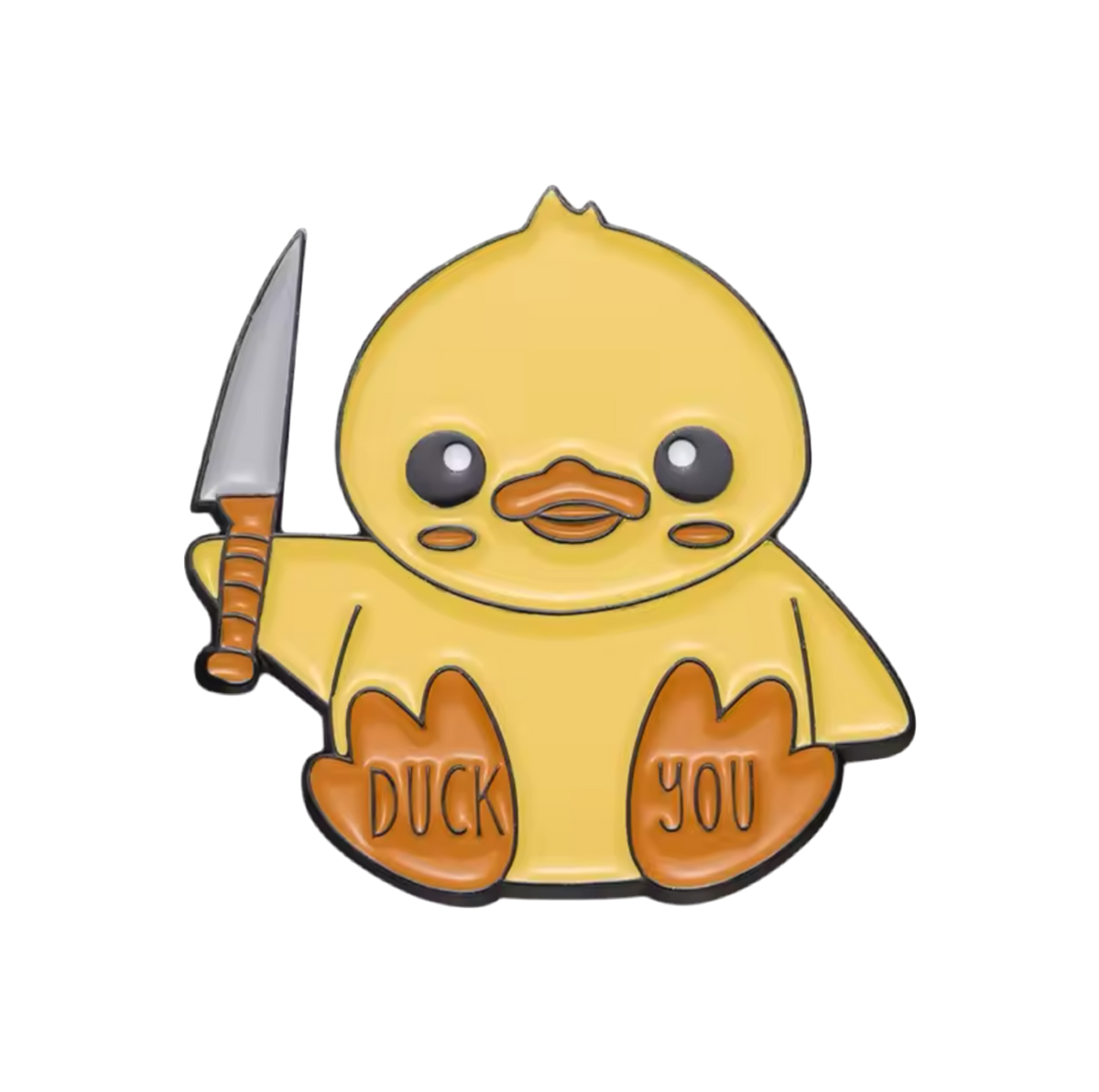 Yellow Duck Pin "Duck You"